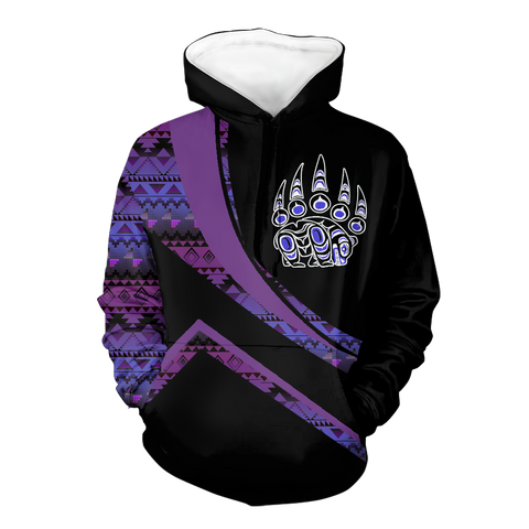 Powwow StoreHD001029 Pattern Native Pride 3D Hoodie