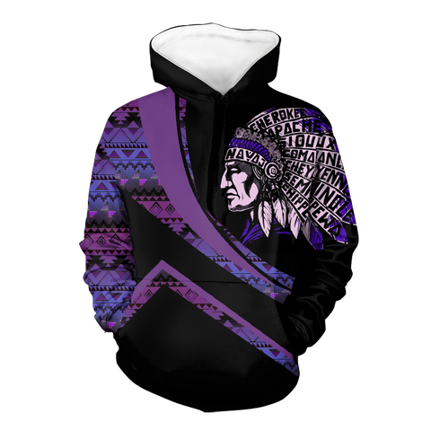 Powwow StoreHD001035 Pattern Native Pride 3D Hoodie