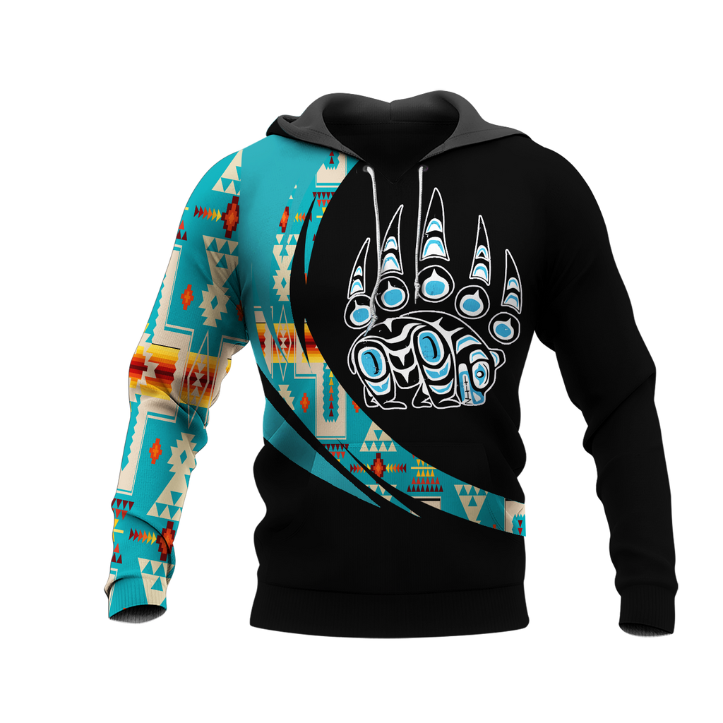 Powwow StoreHD001048 Pattern Native Pride 3D Hoodie