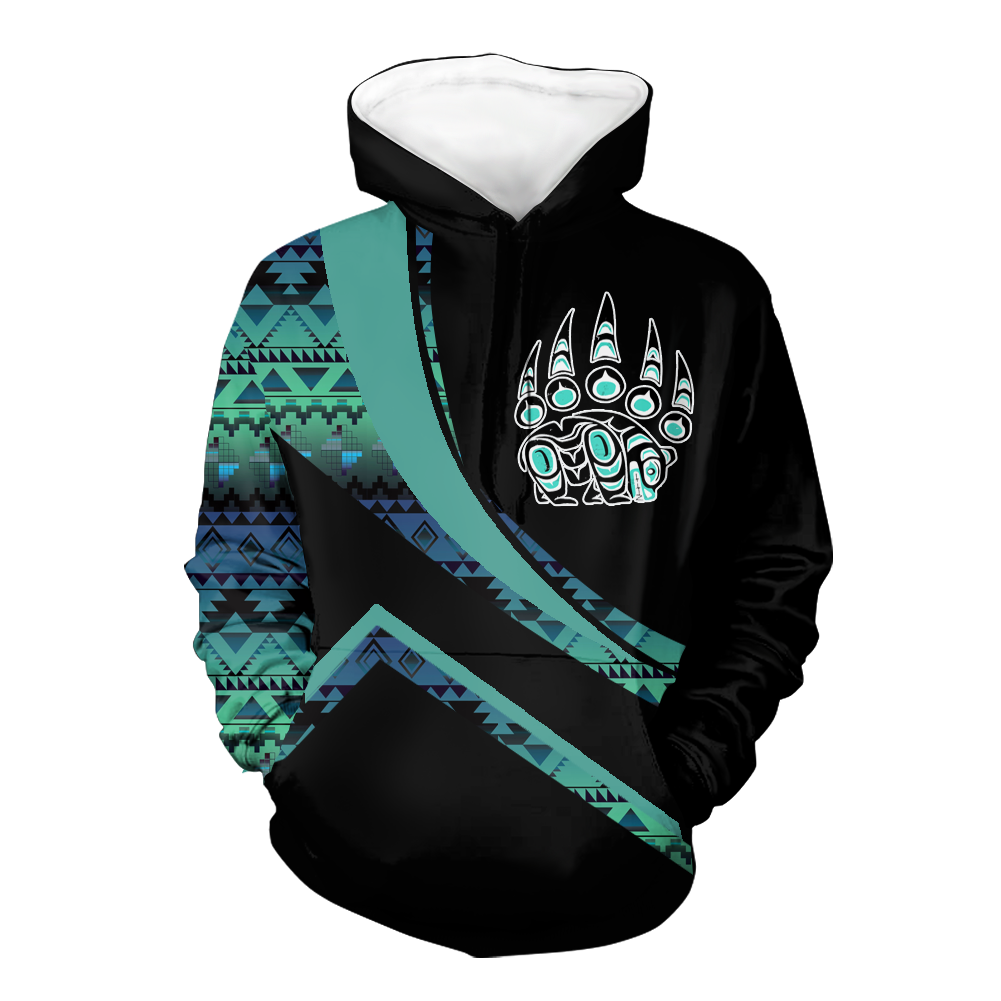 Powwow StoreHD001037 Pattern Native Pride 3D Hoodie