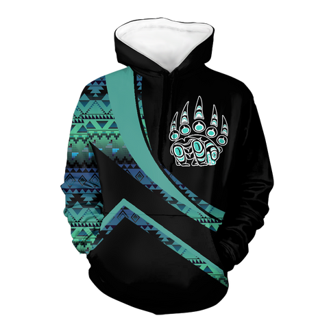 Powwow StoreHD001037 Pattern Native Pride 3D Hoodie