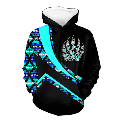 Powwow StoreHD001038 Pattern Native Pride 3D Hoodie