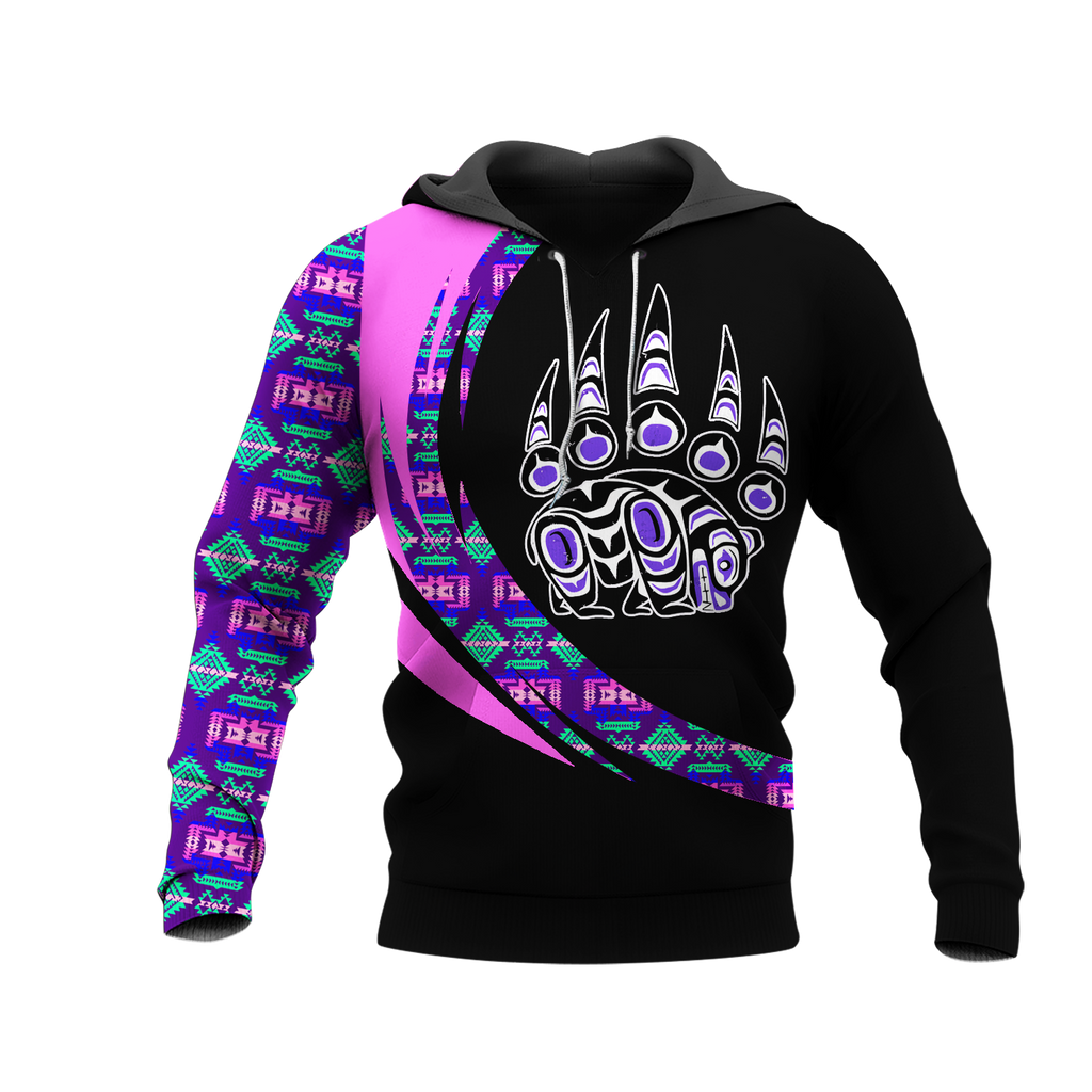 Powwow StoreHD001050 Pattern Native Pride 3D Hoodie