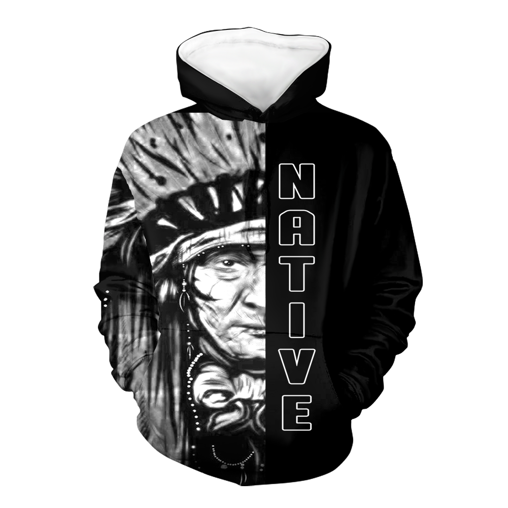 Powwow StoreHD0011606 Pattern Native Pride 3D Hoodie