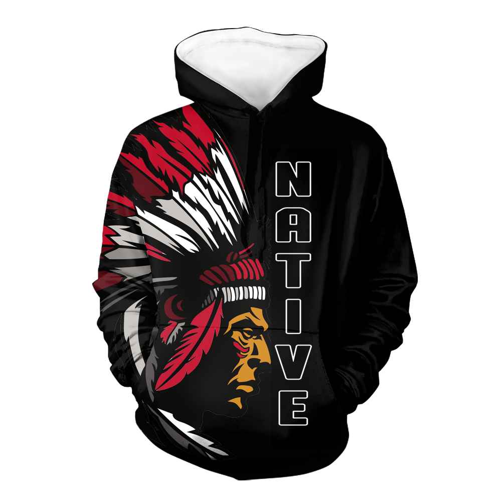 Powwow StoreHD0011607 Pattern Native Pride 3D Hoodie