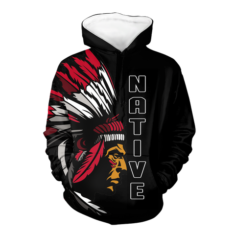 Powwow StoreHD0011607 Pattern Native Pride 3D Hoodie