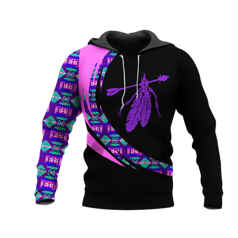 Powwow StoreHD001052 Pattern Native Pride 3D Hoodie