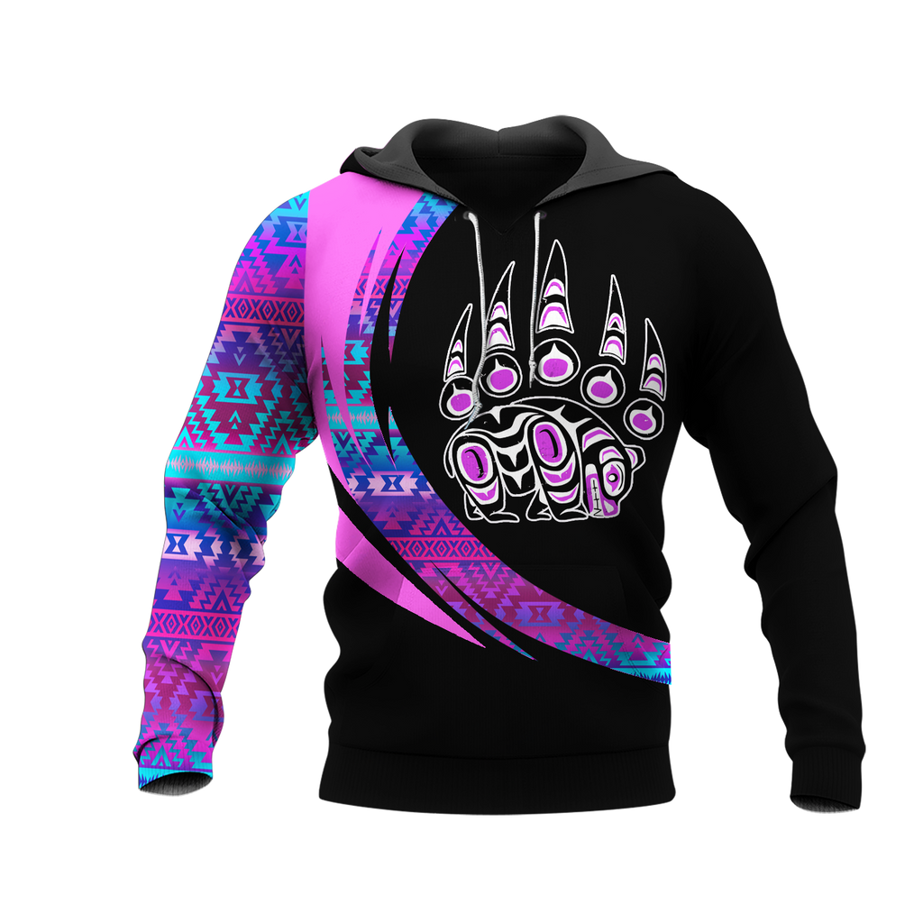 Powwow StoreHD001056 Pattern Native Pride 3D Hoodie