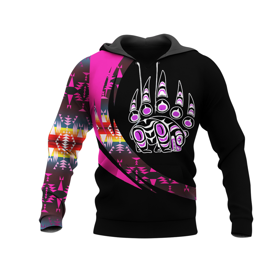 Powwow StoreHD001057 Pattern Native Pride 3D Hoodie