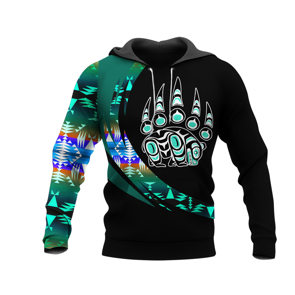 Powwow StoreHD001061 Pattern Native Pride 3D Hoodie