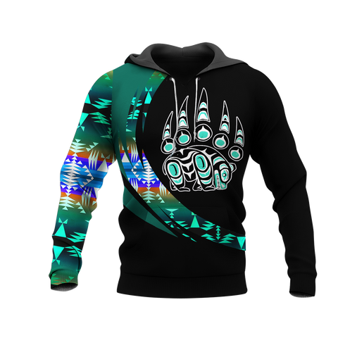 Powwow StoreHD001061 Pattern Native Pride 3D Hoodie