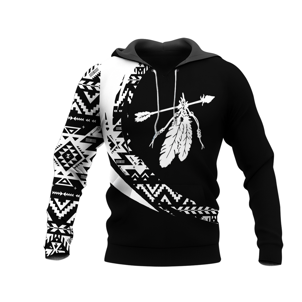 Powwow StoreHD001086 Pattern Native Pride 3D Hoodie