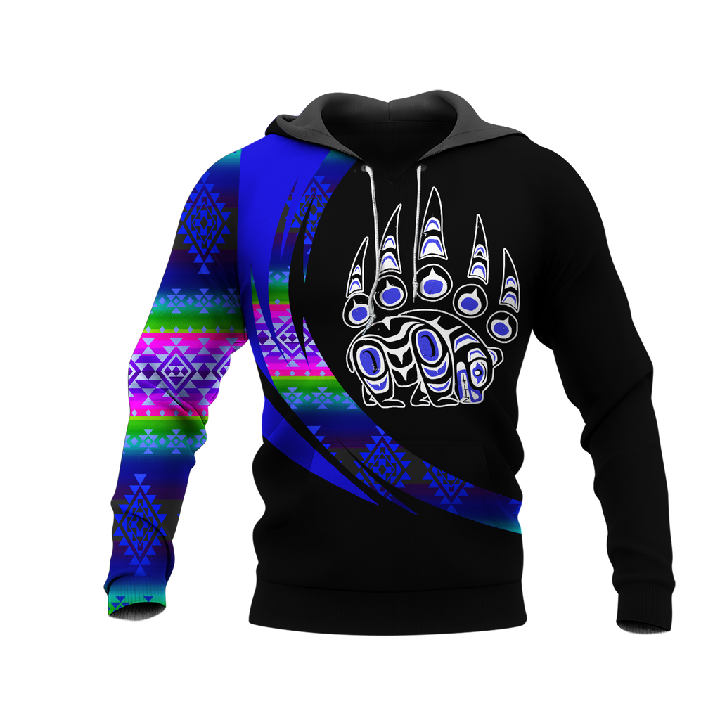 Powwow StoreHD001083 Pattern Native Pride 3D Hoodie