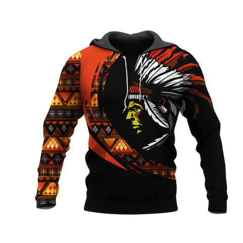 Powwow StoreHD001079 Pattern Native Pride 3D Hoodie