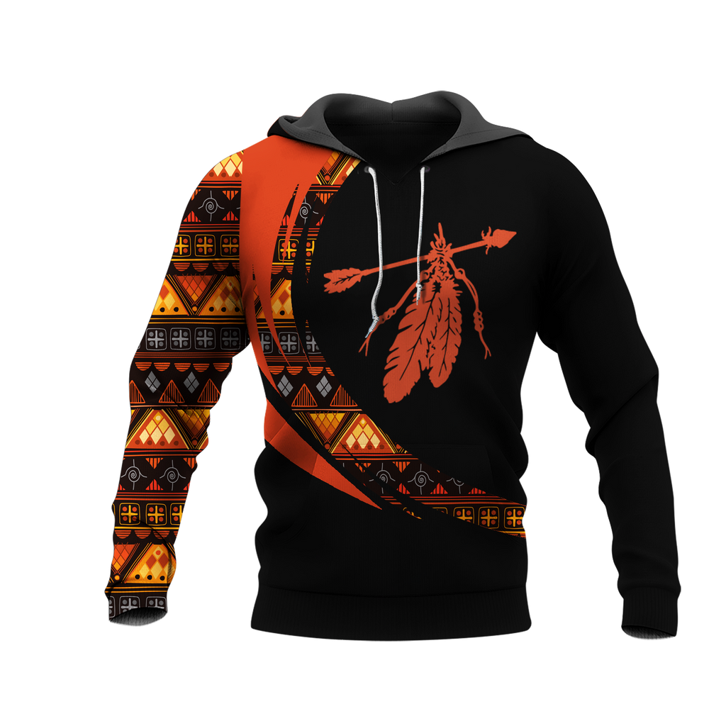 Powwow StoreHD001078 Pattern Native Pride 3D Hoodie