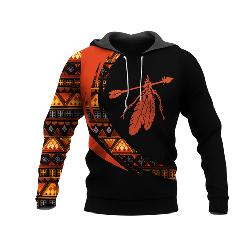 Powwow StoreHD001078 Pattern Native Pride 3D Hoodie