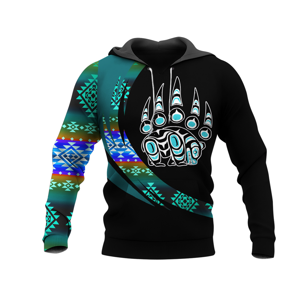 Powwow StoreHD001076 Pattern Native Pride 3D Hoodie