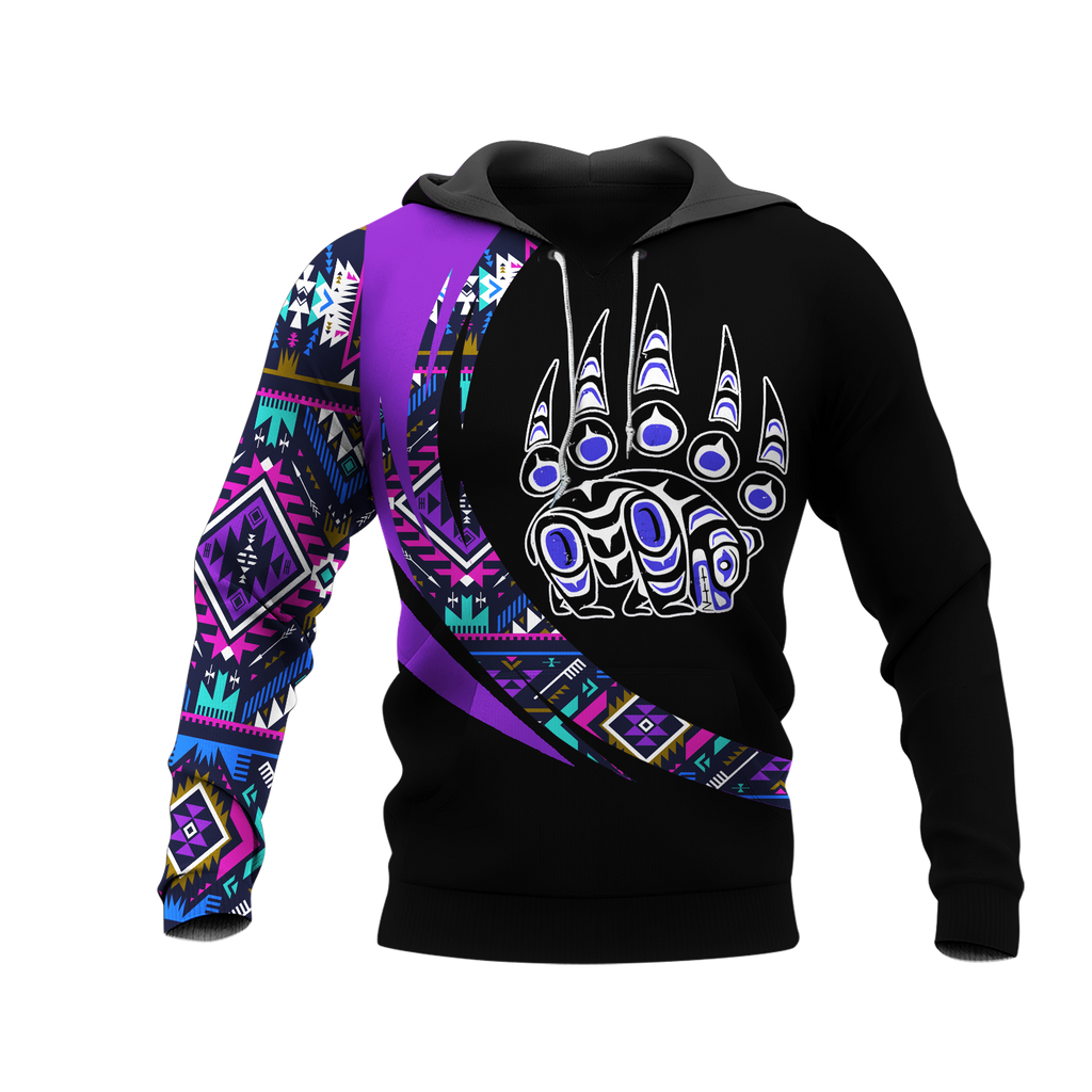 Powwow StoreHD001072 Pattern Native Pride 3D Hoodie