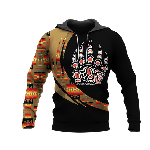 Powwow StoreHD001071 Pattern Native Pride 3D Hoodie