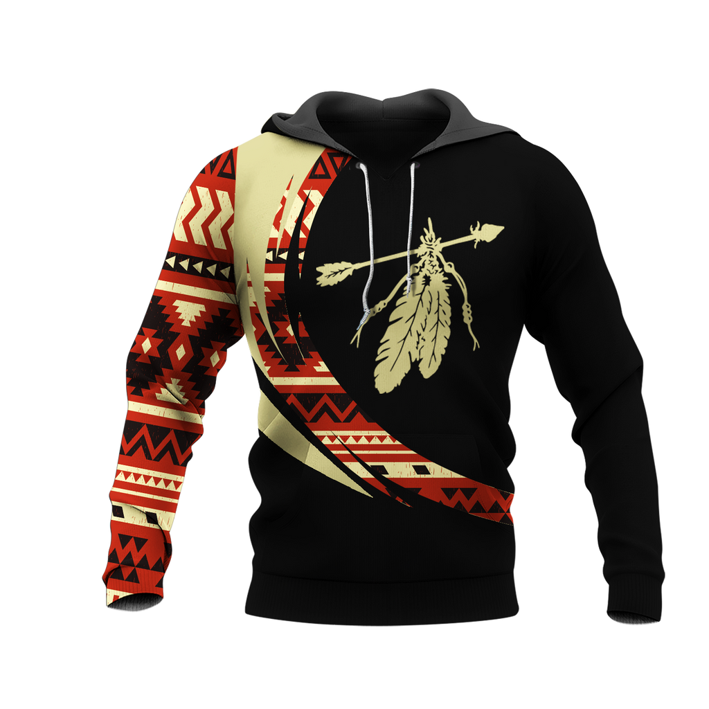 Powwow StoreHD001069 Pattern Native Pride 3D Hoodie