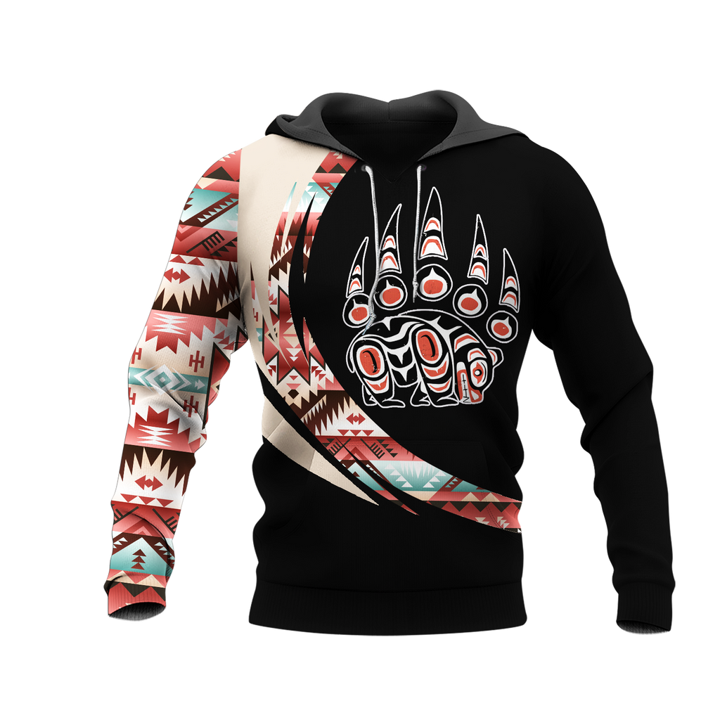 Powwow StoreHD001065 Pattern Native Pride 3D Hoodie