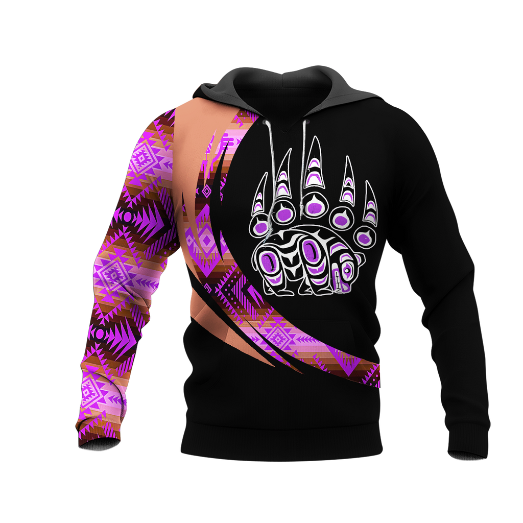 Powwow StoreHD001143 Pattern Native Pride 3D Hoodie