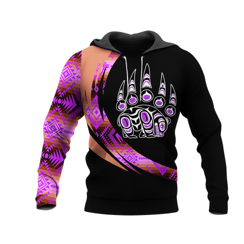 Powwow StoreHD001143 Pattern Native Pride 3D Hoodie