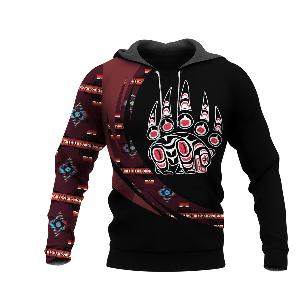 Powwow StoreHD001144 Pattern Native Pride 3D Hoodie