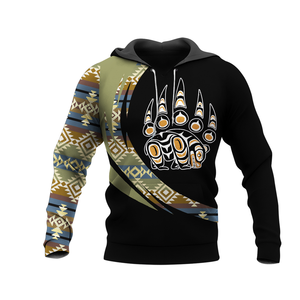 Powwow StoreHD001147 Pattern Native Pride 3D Hoodie