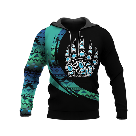 Powwow StoreHD001150 Pattern Native Pride 3D Hoodie