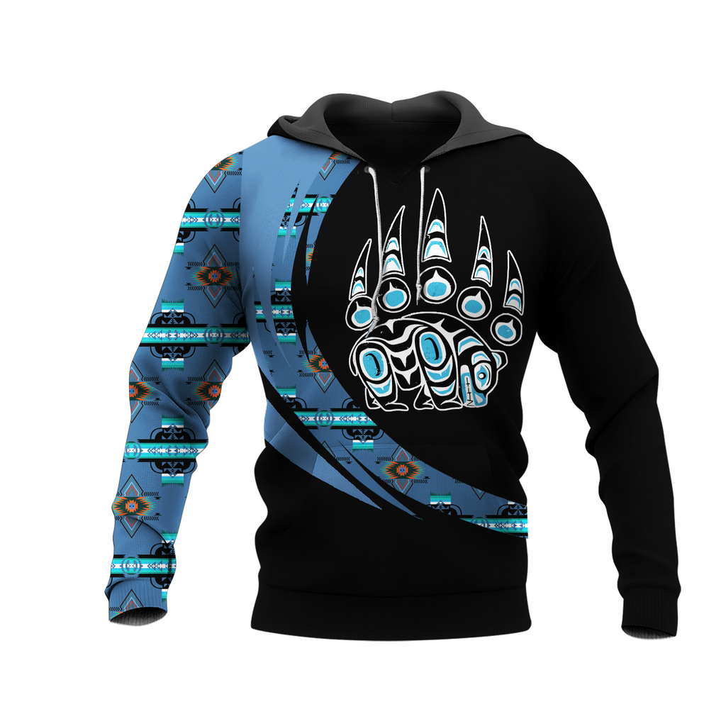 Powwow StoreHD001151 Pattern Native Pride 3D Hoodie