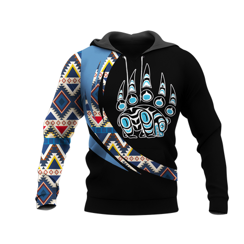 Powwow StoreHD001152 Pattern Native Pride 3D Hoodie