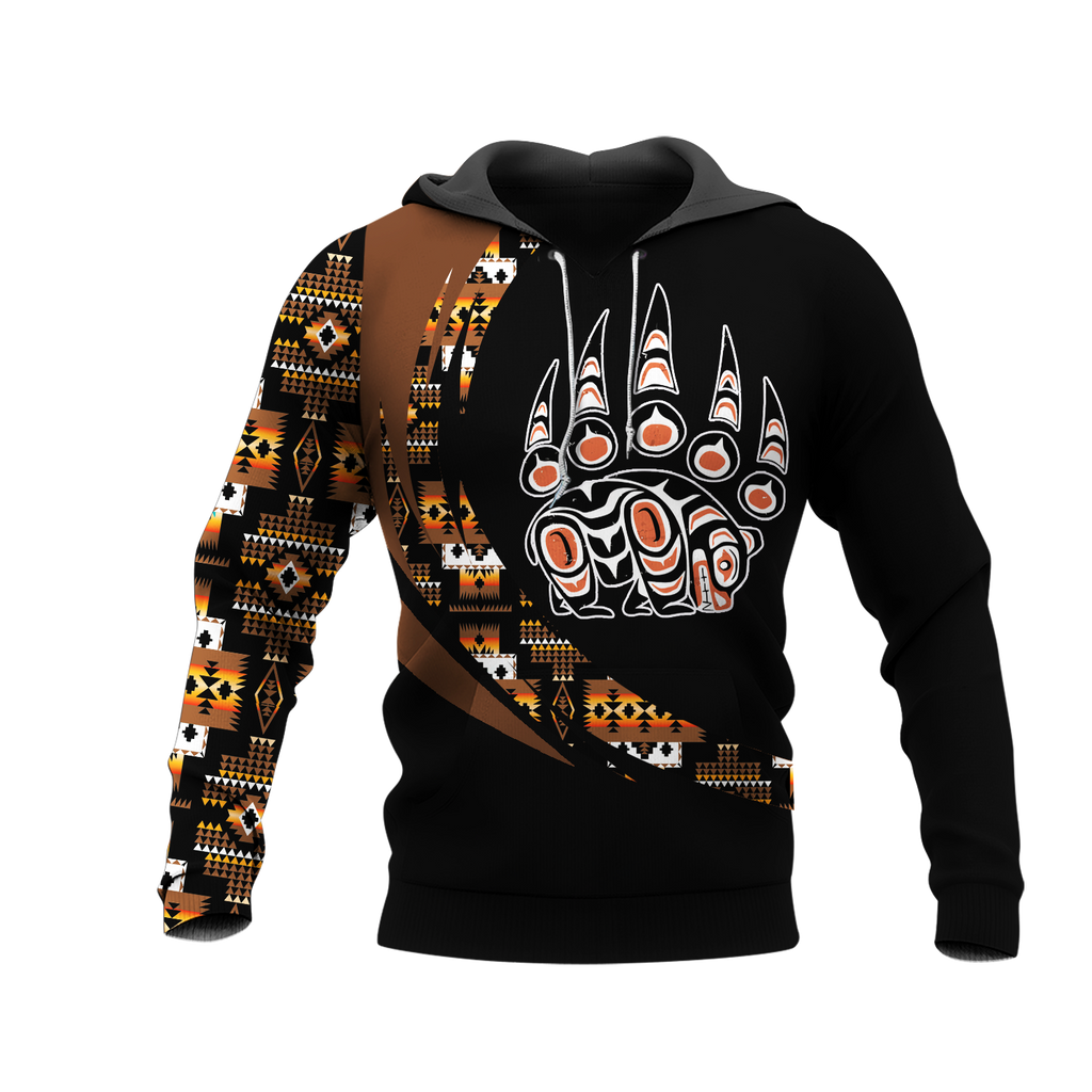 Powwow StoreHD001153 Pattern Native Pride 3D Hoodie