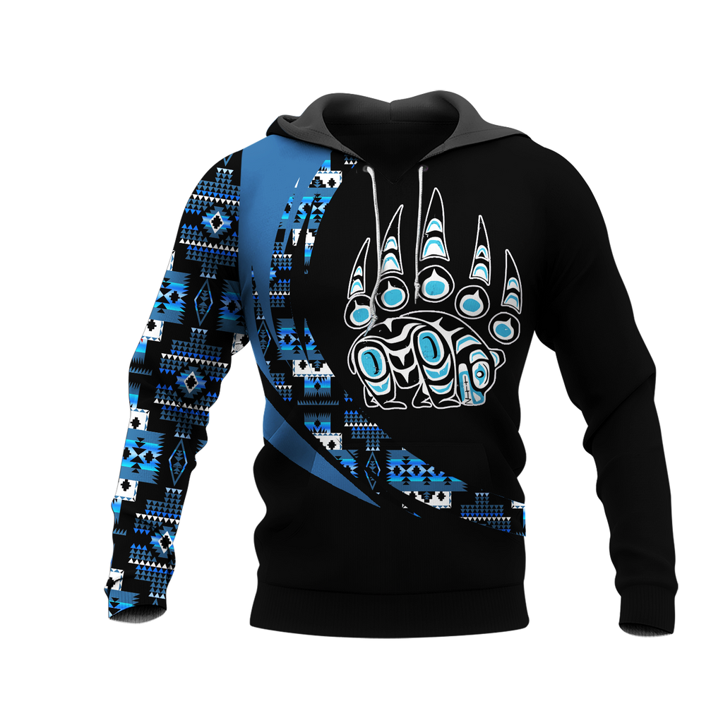 Powwow StoreHD001154 Pattern Native Pride 3D Hoodie