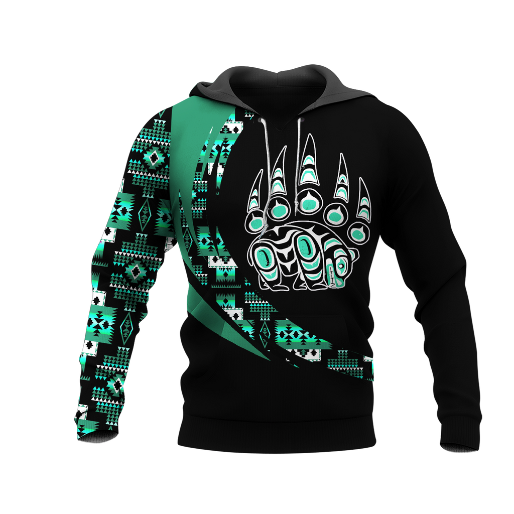 Powwow StoreHD001156 Pattern Native Pride 3D Hoodie