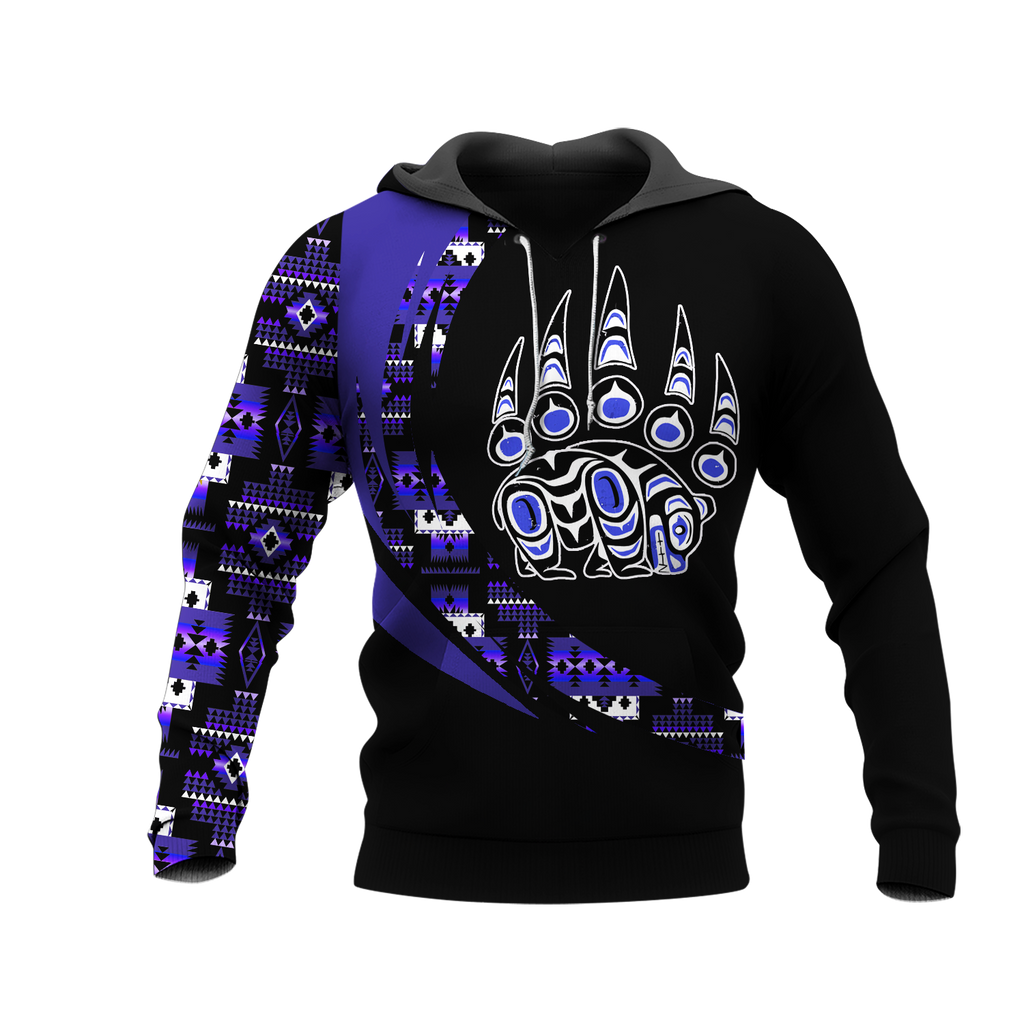 Powwow StoreHD001155 Pattern Native Pride 3D Hoodie