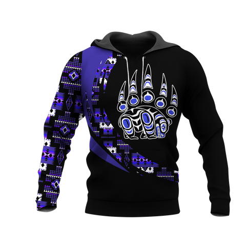 Powwow StoreHD001155 Pattern Native Pride 3D Hoodie