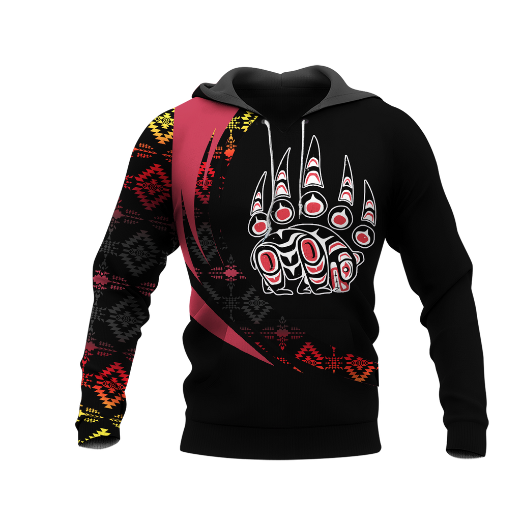 Powwow StoreHD001160 Pattern Native Pride 3D Hoodie