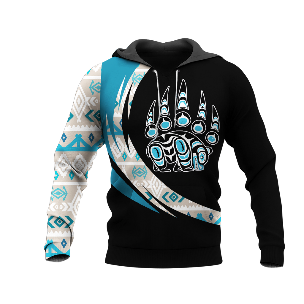 Powwow StoreHD001161 Pattern Native Pride 3D Hoodie