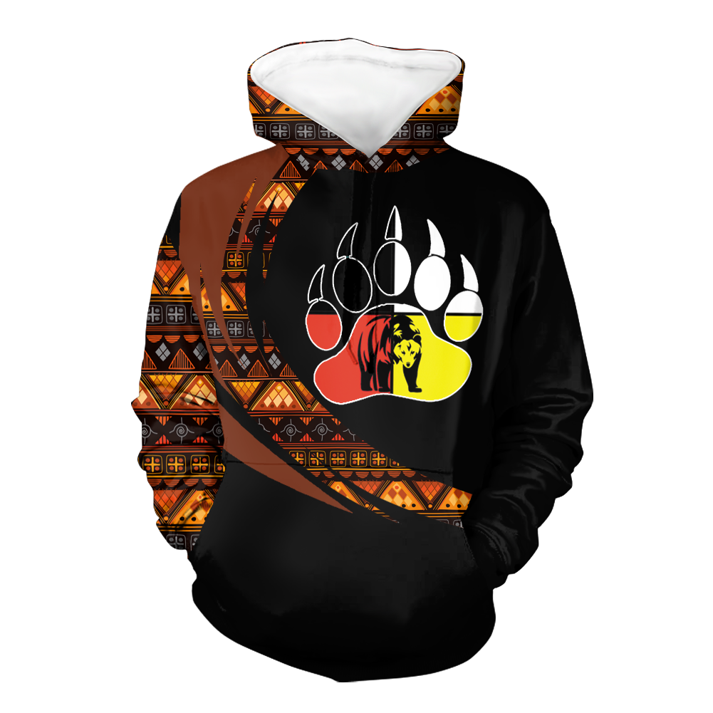 Powwow StoreHD0011227 Pattern Native Pride 3D Hoodie