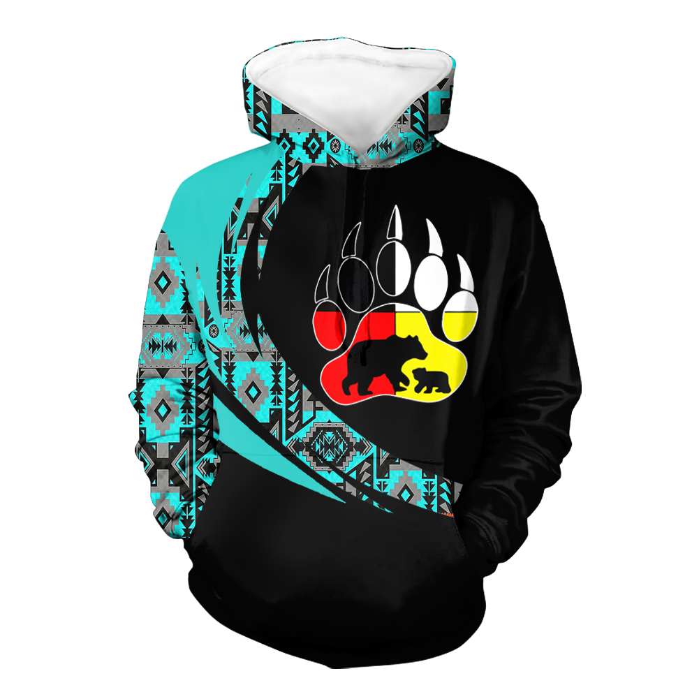 Powwow StoreHD0011234 Pattern Native Pride 3D Hoodie