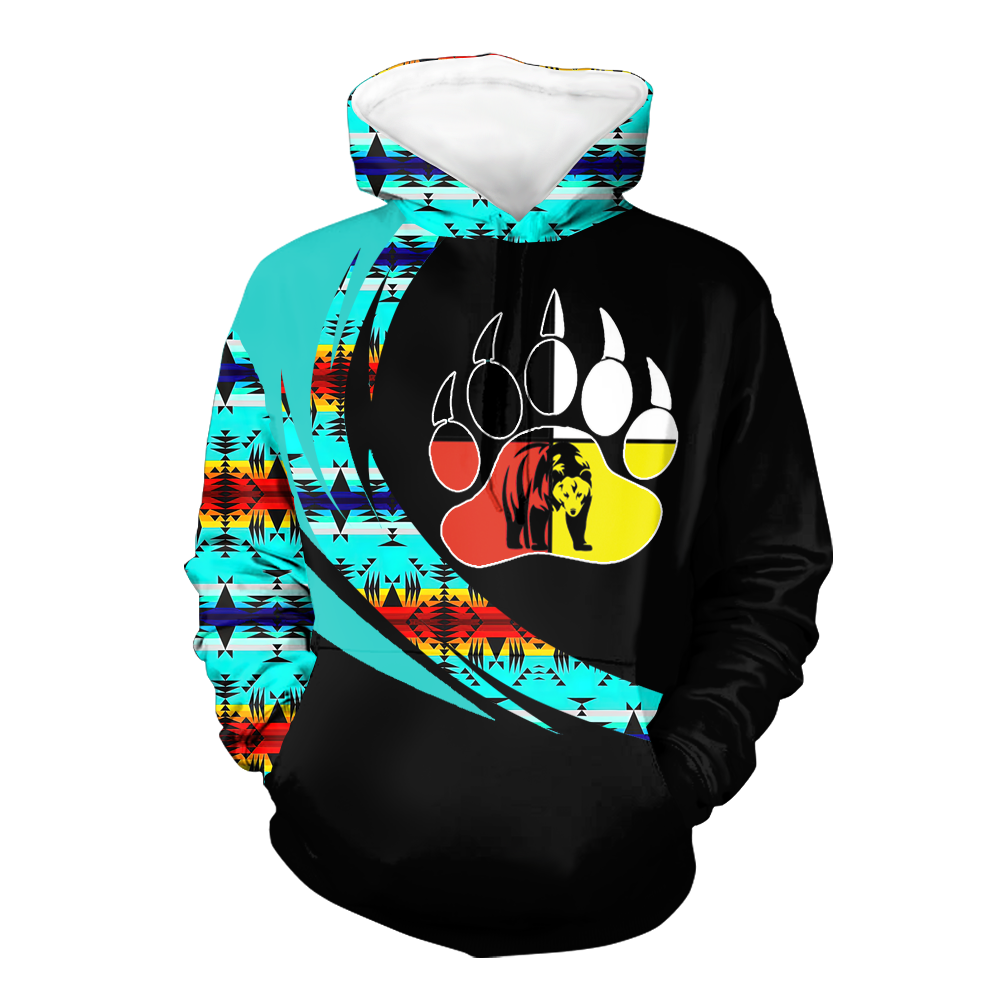 Powwow StoreHD0011236 Pattern Native Pride 3D Hoodie