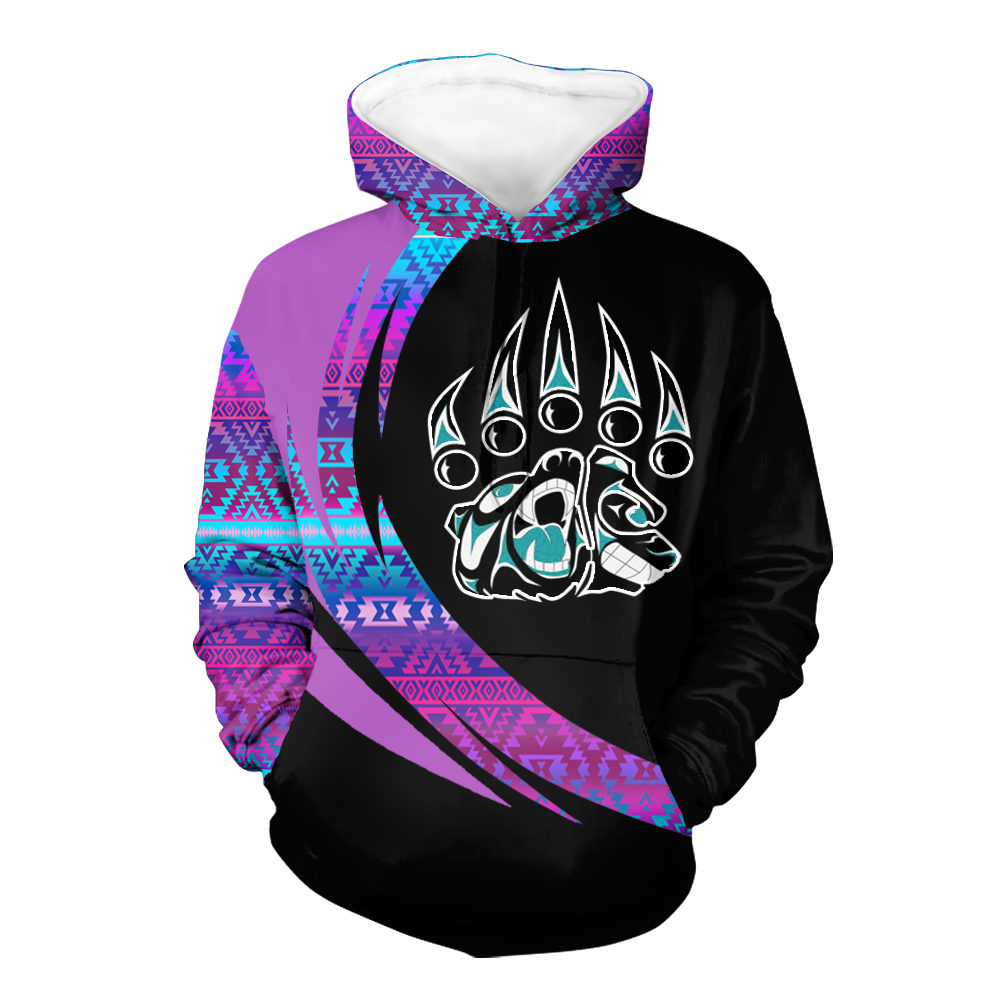 Powwow StoreHD0011240 Pattern Native Pride 3D Hoodie