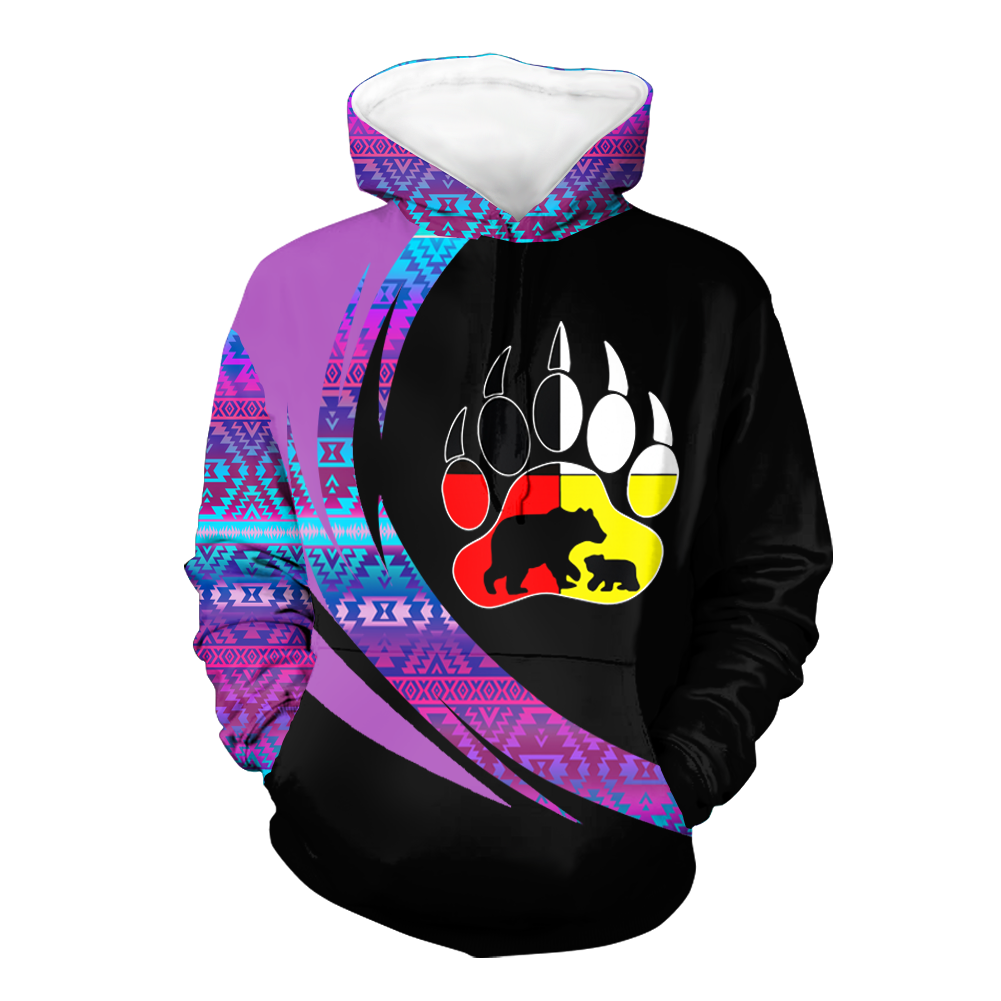 Powwow StoreHD0011242 Pattern Native Pride 3D Hoodie