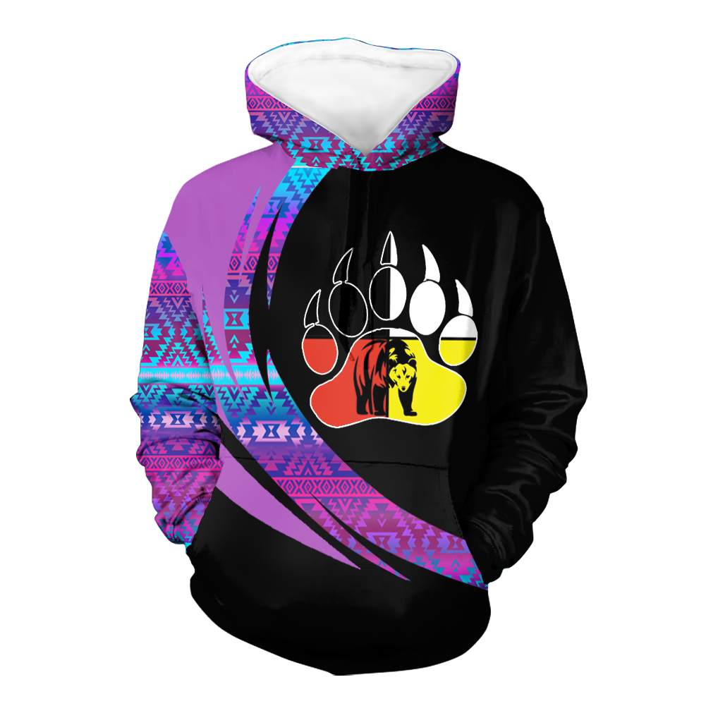 Powwow StoreHD0011244 Pattern Native Pride 3D Hoodie