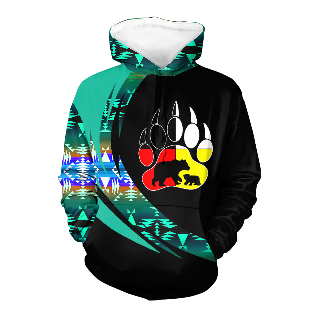 Powwow StoreHD0011245 Pattern Native Pride 3D Hoodie