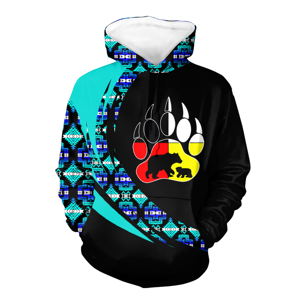 Powwow StoreHD0011249 Pattern Native Pride 3D Hoodie