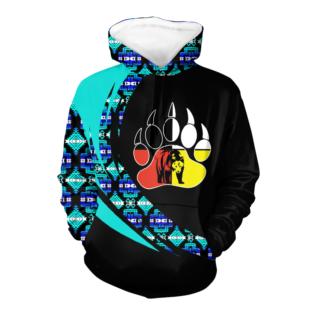 Powwow StoreHD0011251 Pattern Native Pride 3D Hoodie