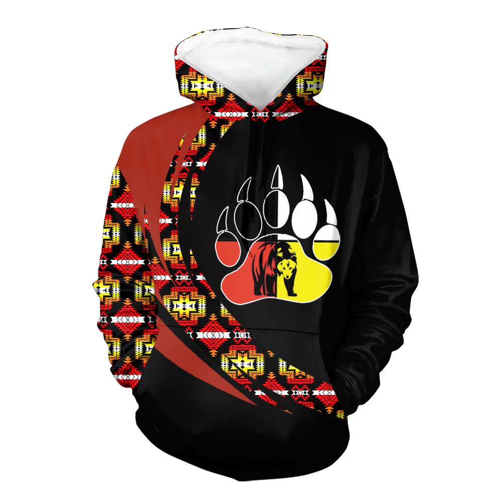 Powwow StoreHD0011252 Pattern Native Pride 3D Hoodie