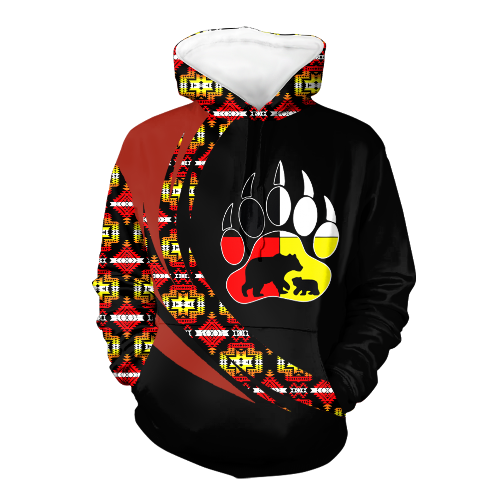 Powwow StoreHD0011253 Pattern Native Pride 3D Hoodie